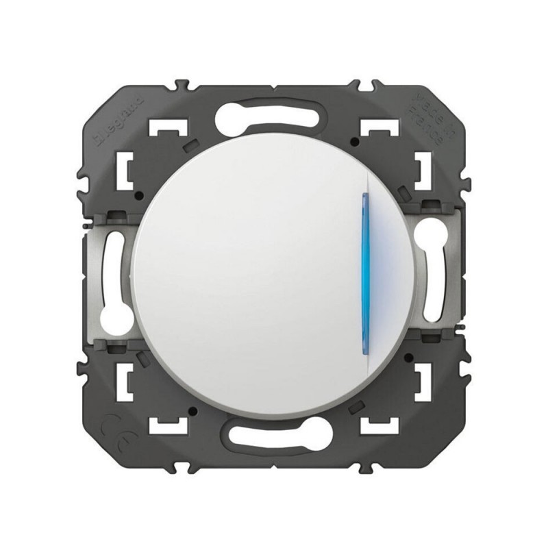 Interrupteur va-et-vient lumineux blanc Dooxie