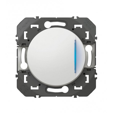 Interrupteur va-et-vient lumineux blanc Dooxie