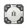 Chargeur 2 USB A+A Dooxie blanc