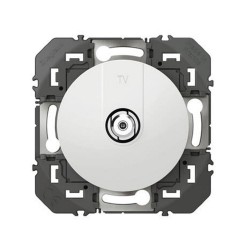 Prise TV type femelle blindée blanc Dooxie