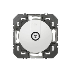 Prise TV mâle étoile blindée blanc Dooxie