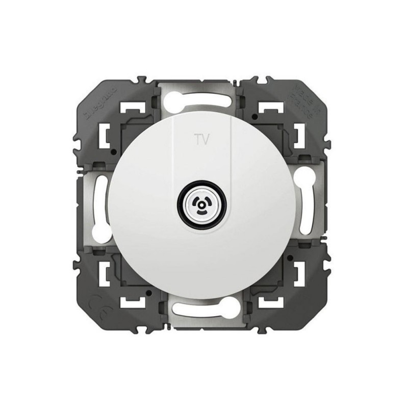 Prise TV mâle étoile blindée blanc Dooxie