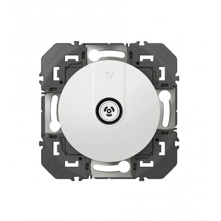 Prise TV mâle étoile blindée blanc Dooxie