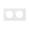 Plaque 2 postes blanc Dooxie
