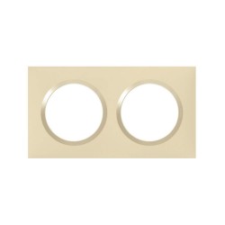 Plaque 2 postes aspect dune Dooxie