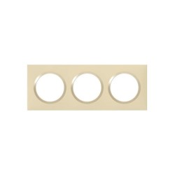 Plaque 3 postes aspect dune Dooxie