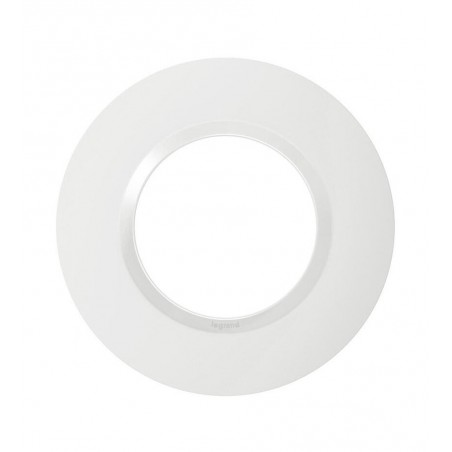 Plaque 1 poste Deco blanc Dooxie