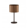 Lampe de table Saganto marron-copper E27 60W d20 h660