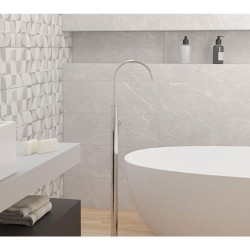 Carrelage mural Es kediri gris 30x90 (1c:1.08m2:4pcs:21kg) | Sanifer