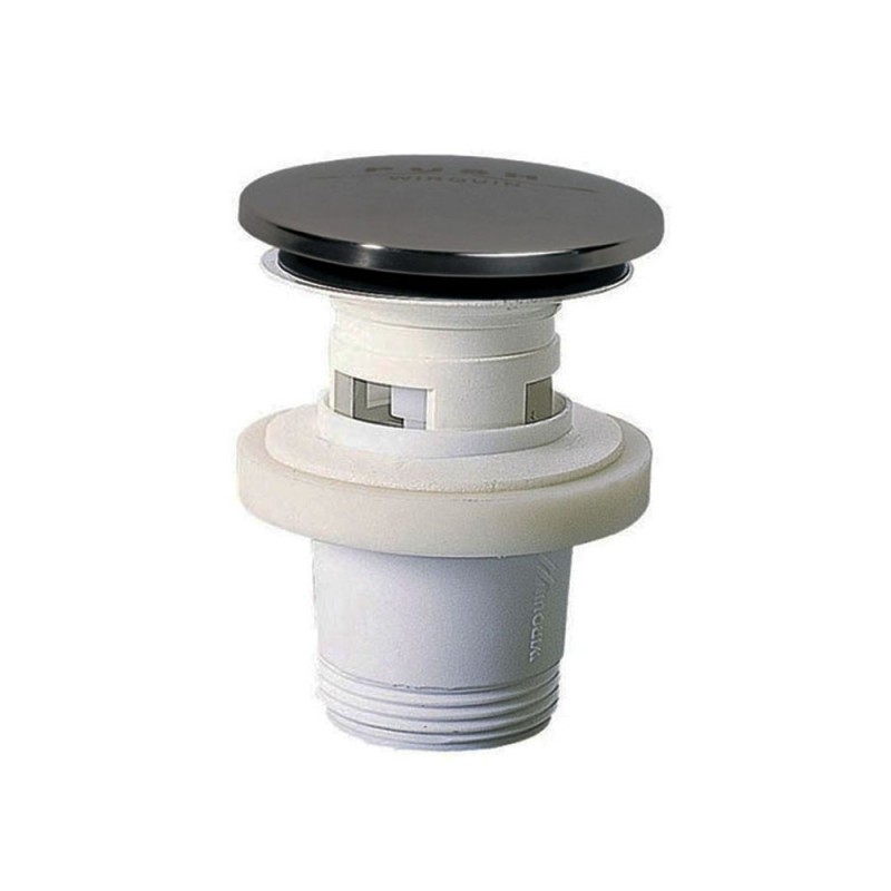 Bonde lavabo Quick Clac chrome sans siphon