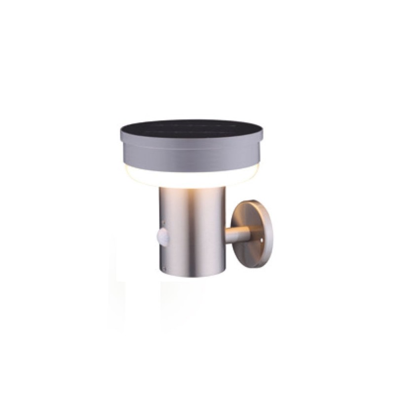 Silver applique à detection D16 H16.5cm 40LED Blanc ext