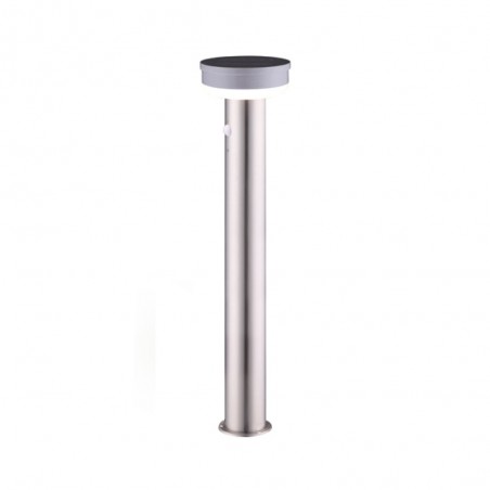 Silver balisage à detection D16 H77cm Led Blanc