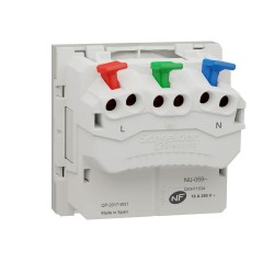 Prise 2P+T FR 90° blanc UNICA | Sanifer