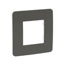 1 gang Studio frame Dark gery-white UNICA