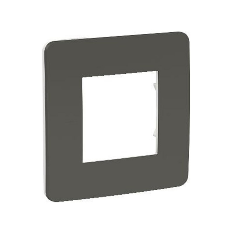 1 gang Studio frame Dark gery-white UNICA