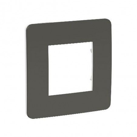 1 gang Studio frame Dark gery-white UNICA