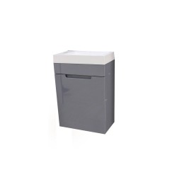 Meuble salle de bain Daisy gris 40cm