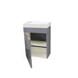 Meuble salle de bain Daisy gris 40cm | Sanifer