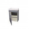 Meuble salle de bain Daisy gris 40cm | Sanifer