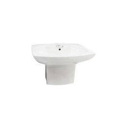 Dama senso lavabo à semi-colonne 65 x 63 cm*
