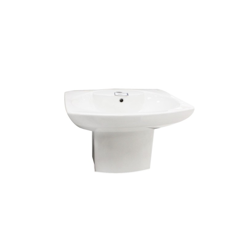 Dama senso lavabo à semi-colonne 65 x 63 cm*