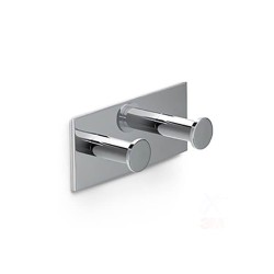 Crochet mural double Pixel 125x55x40mm laiton chromé -  - meilleure qualité