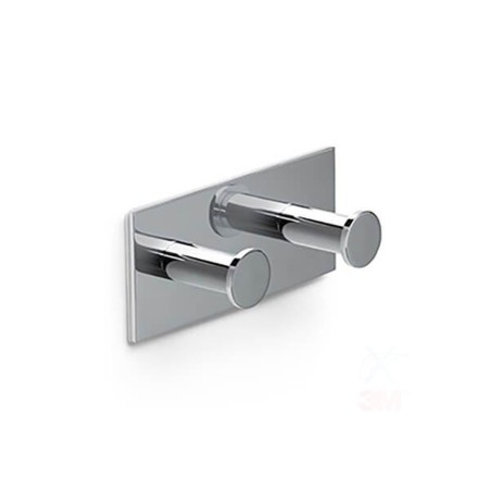 Crochet mural double Pixel 125x55x40mm laiton chromé -  - meilleure qualité