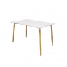 Table scandinave rectangulaire blanche 120x80x74cm -  - meilleure qualité
