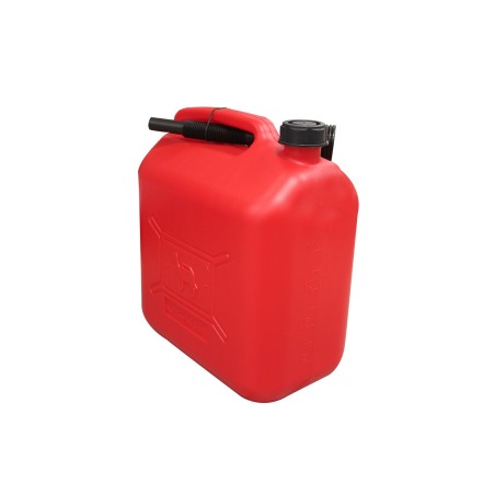 Jerrican plastique 20 litres rouge bec verseur