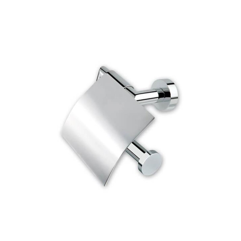 Porte-papier toilette Kauta couvercle chromé