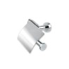 Porte-papier toilette Kauta couvercle chromé