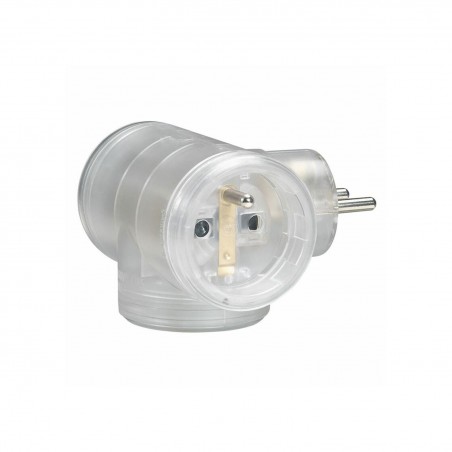 Fiche multiprise 3x2p+t fr laterale transparente