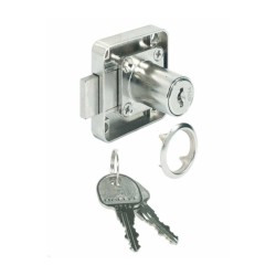 Serrure Symo Nickelé Ø18-22 mm