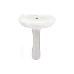 Lavabo à colonne blanc HPB363 55 x 46 cm*