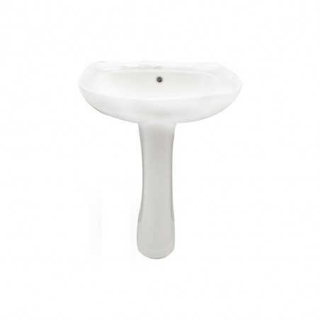Lavabo à colonne blanc HPB363 55 x 46 cm*