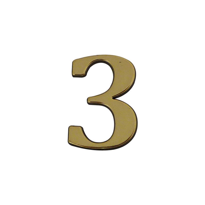 Adhésif N°3 plastique doré H40mm