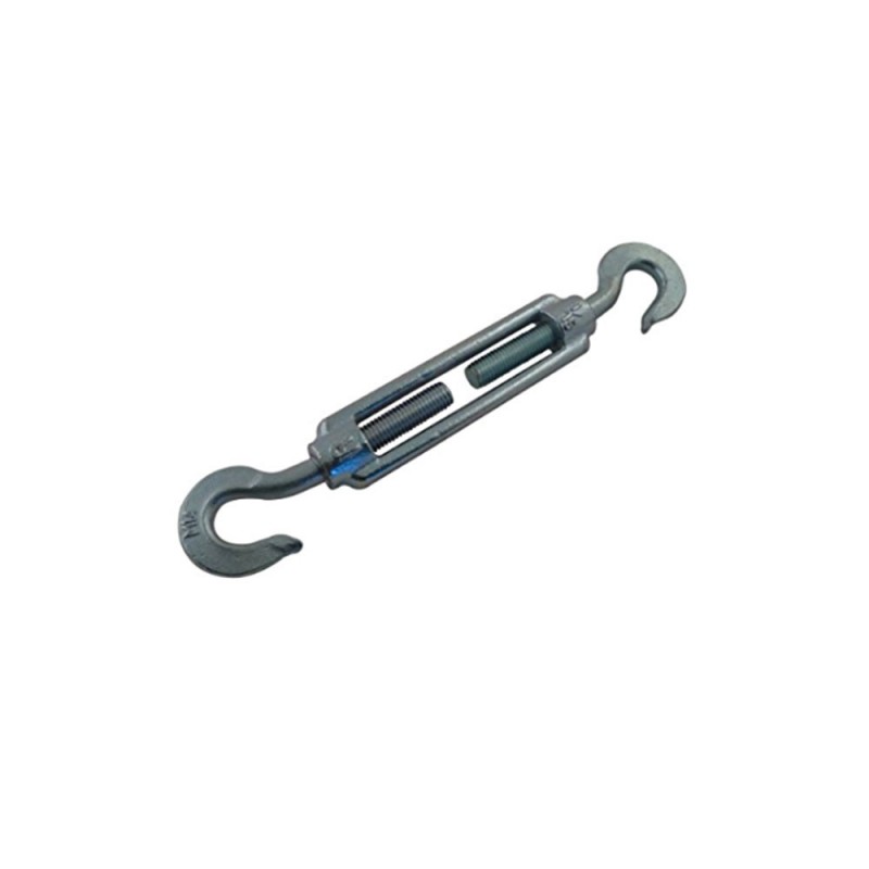 Tendeur à cage 2 crochets 12mm acier zingué