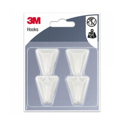 Crochets x4 Triangle blanc uc6