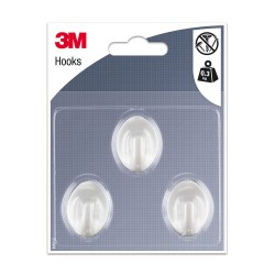 Crochets x3 ovale PM cristal uc5