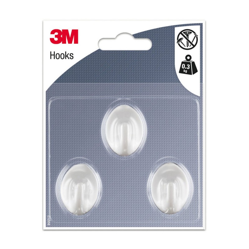 Crochets x3 ovale PM cristal uc5