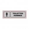 Panneau : TOILETTES HOMMES 170x50mm PVC