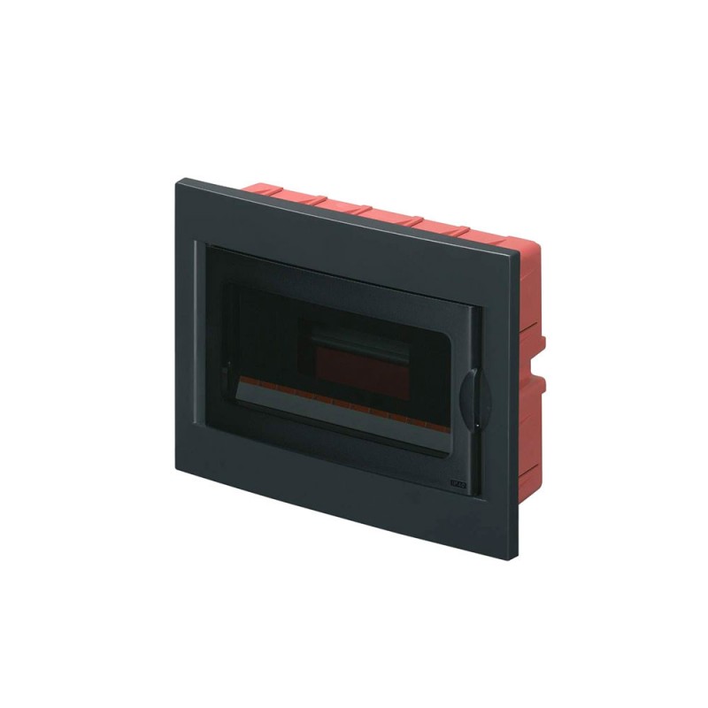 Coffret de distribution 12 modules avec porte fumée