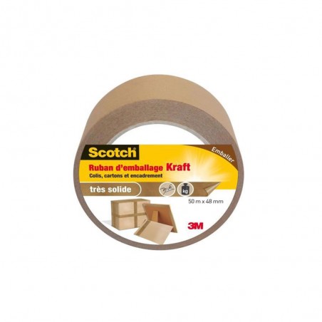 Ruban d'emballage Kraft 50Mx48mm -  - meilleure qualité