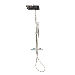 Colonne thermo douche DRY SQ Chrome carrée HOKEI