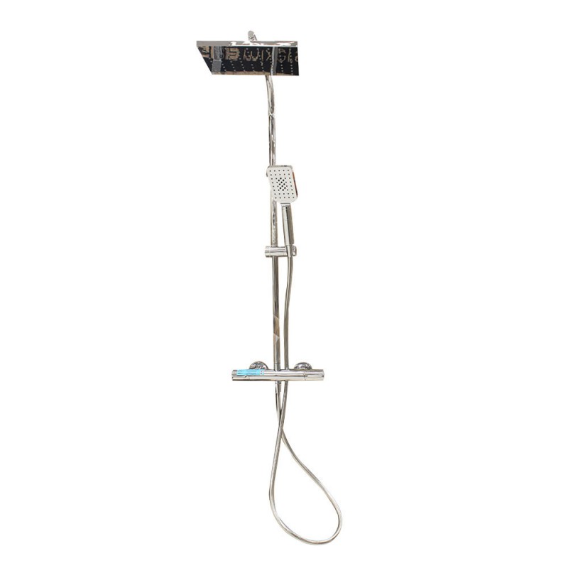 Colonne thermo douche DRY SQ Chrome carrée HOKEI