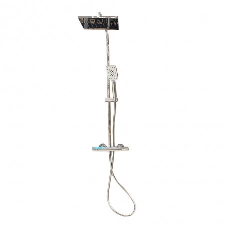 Colonne thermo douche DRY SQ Chrome carrée HOKEI