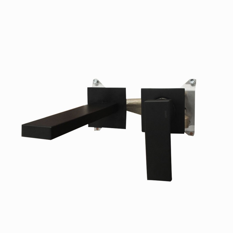 Mitigeur lavabo KALA encastrable Noir & vidage -  - meilleure qualité