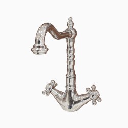 Mélangeur lavabo CLASSIQUE1866 bec rétro Chroméetvidage