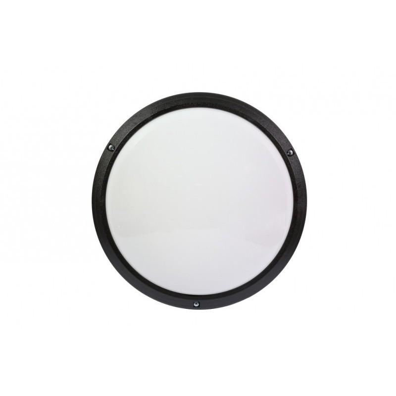 Hublot mural Moon 290x95mm E27 IP65 Noir 230V