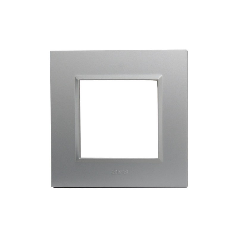 Plaque de finition Bella 43 argent opaque 2 modules